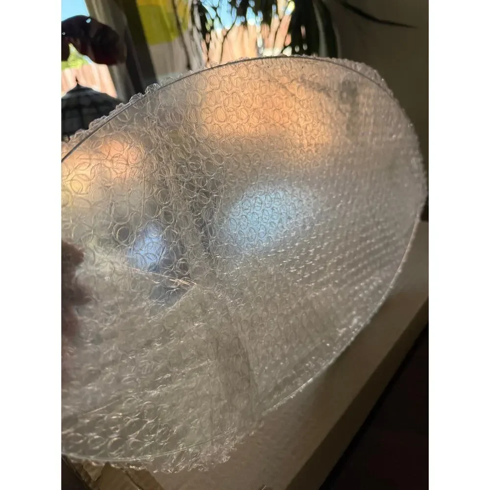 Pottery Barn Whale Serve Stand Aluminum Glass Serving Tray Table Centerpiece
